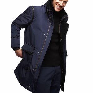 Zara Mens NEW Parka Coat LIMITED EDITION Sherpa L